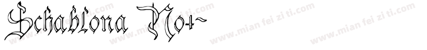 Schablona No4字体转换